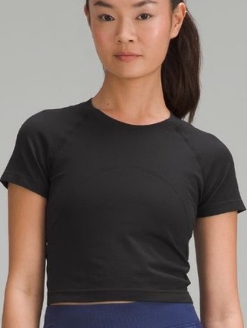 Lululemon Swiftly Tech Cropped Fitted Short Sleeve Shirt